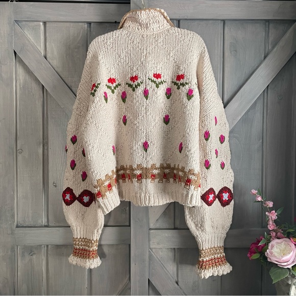 Free People Rosebud Cardi Size Medium NWT with defects $298 - Picture 12 of 16